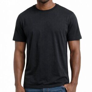 NEW w/ TAGS Eddie Bauer Men XL Classic Fit Black Cotton Tee Shirt Outdoor Casual